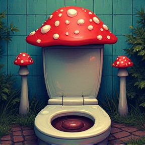 Toilet Mushrooms