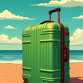 The Little Green Suitcase