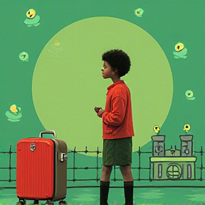 The Little Green Suitcase