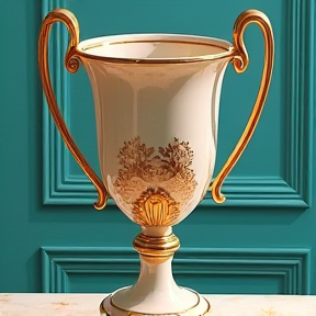 porcelain trophy