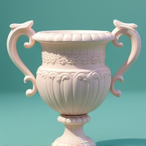 porcelain trophy