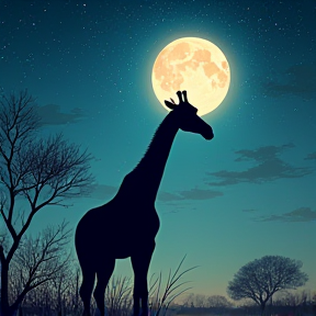 Moonlit Giraffe