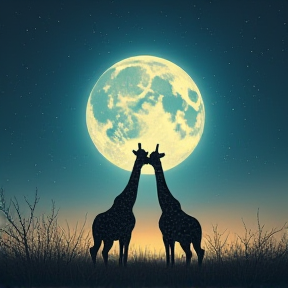 Moonlit Giraffe