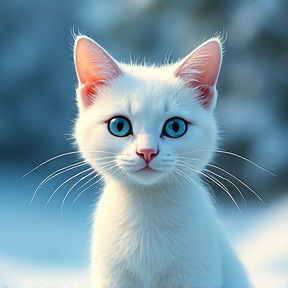 Elsa the Snowy Cat