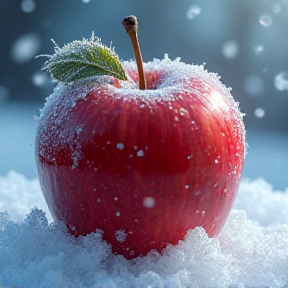 Frozen apple 