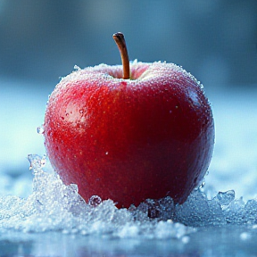 Frozen apple 