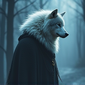 The Lonely White Wolf