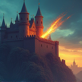 Castle in Flames