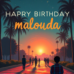 Joyeux anniversaire malouda 