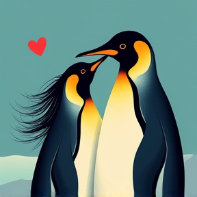 Penguin Hearts