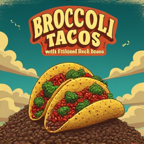 Broccoli Tacos and Beans