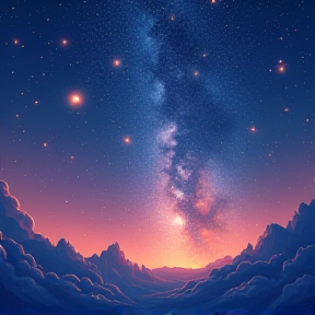 Stars in the sky