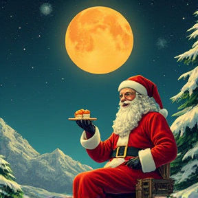 Sushi with Santa on the Skull Moon