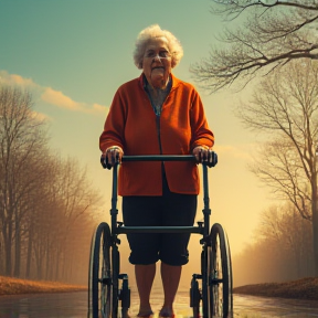 Oma Regina und ihr Rollator