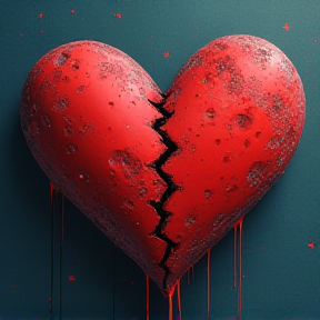 A broken heart can mend in time 