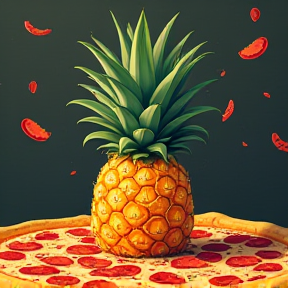 pineapples on pizza