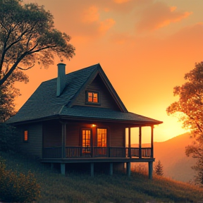 Warm Wooden House