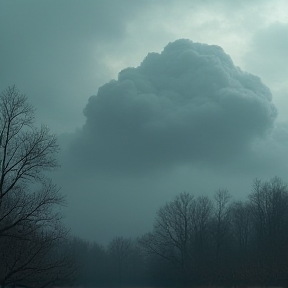 Un nuage gris qui pleure