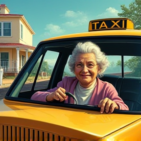 Grandma Taxi Driver