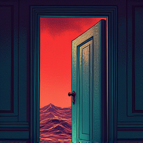 Through the door