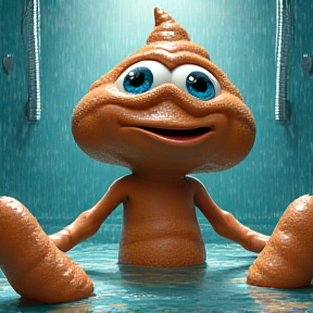 Poopy In the Shower!