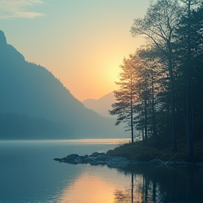 Morning at the Lake