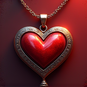 Hearts on a pendant