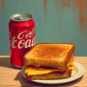 Grilled Cheese and Coke