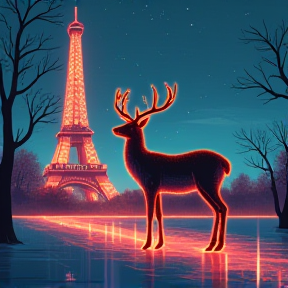 Reindeer in Paris