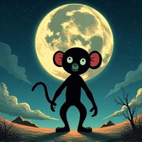 Monkey on the Moon by David