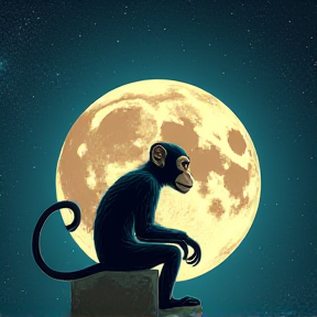 Monkey on the Moon by David