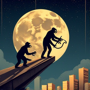 Monkey on the Moon by David