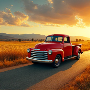 Country Roads and Old Chevy Trucks