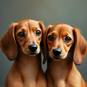 Three Little Dachshunds