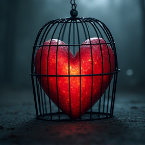 Heart in cage