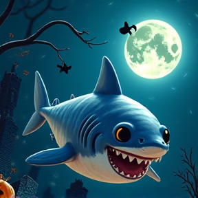 Baby Ghost, Halloween Shark