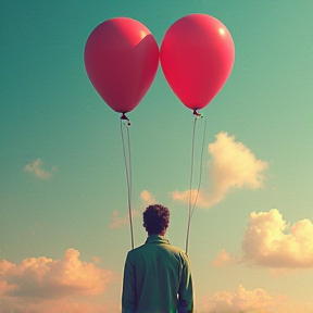 Two Balloons and a Sky