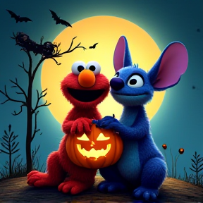 The Melman Adventures of Mickey Mouse & George: The Halloween Song (feat. Elmo & Stitch)