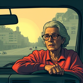 Grandma Taxi Driver