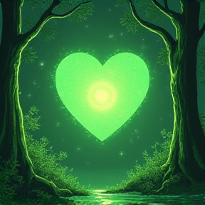 Verde de corazón 