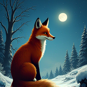 The fox of Christmas night 