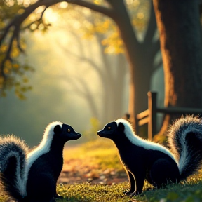 Skunk Family Love