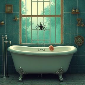 Spider In Da Bath