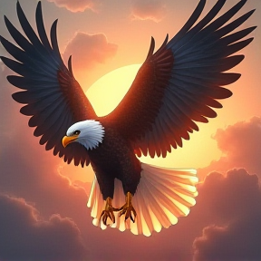 Mighty Eagle Flying High