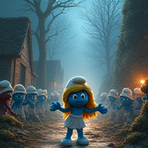 Smurfette vs. Zombies