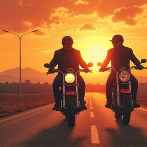 Brothers and the Red Motorbike