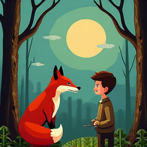 The Generous Woodcutter and the Fox