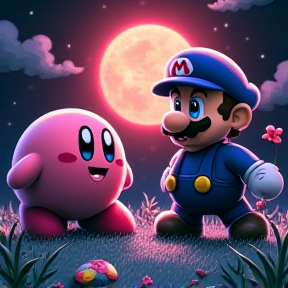 Kirby vs Dark Mario Rap Battle