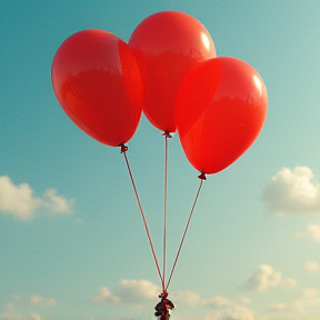 Glue balloons