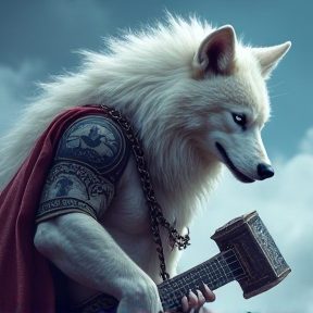 Draxxis the White Werewolf Warrior